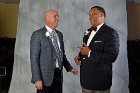 2017 Yowell Hall of Fame  Wheaton College Athletics 2017 Yowell Hall of Fame ceremony. Chris Sullivan, left, Will Hawkins '93 - Basketball. - Photo By: KEITH NORDSTROM : Wheaton College Athletics Yowell Hall of Fame ceremony.